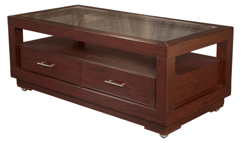 Wooden Coffee Table with Glass Top — Elegant Functionality for Modern Living Spaces - Silaj Furniture