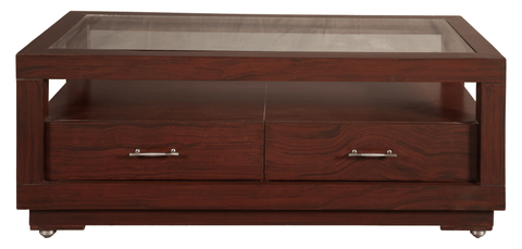 Wooden Coffee Table with Glass Top — Elegant Functionality for Modern Living Spaces - Silaj Furniture
